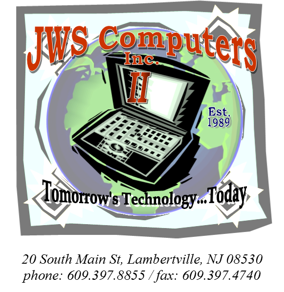 JWS Computers. Inc | 20 S Main St, Lambertville, NJ 08530 | Phone: (609) 397-8855