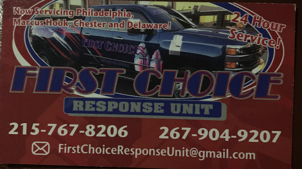 First Choice Towing LLC | 8 E 4th St, Marcus Hook, PA 19061 | Phone: (215) 767-8206