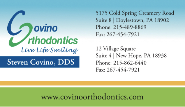 Covino Orthodontics | 12 Village Square, New Hope, PA 18938 | Phone: (215) 862-6440