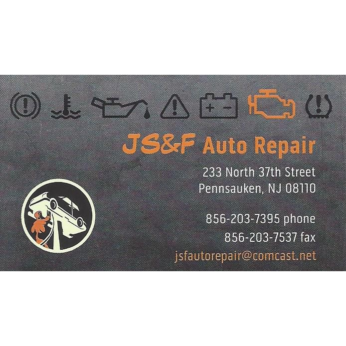 JS&F Auto Repair | 233 N 37th St, Pennsauken Township, NJ 08110 | Phone: (856) 203-7395