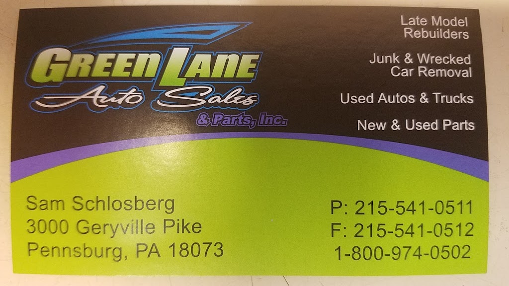 Green Lane Auto Sales & Parts inc | 3000 Geryville Pike, Pennsburg, PA 18073 | Phone: (215) 541-0511